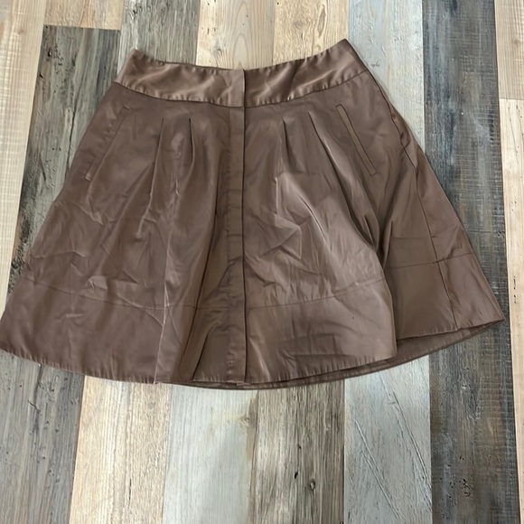 Vintage worthington knee length a line skirt size 14 Covered Button down Front - Picture 1 of 10